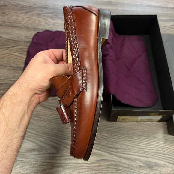 NEW Allen Edmonds Maxfield Chili Woven Tassel Loafers 9.5 3E main image 8